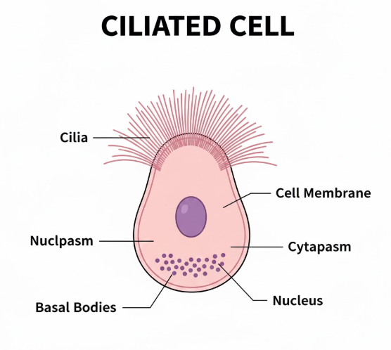 Ciliated Cell Diagram
