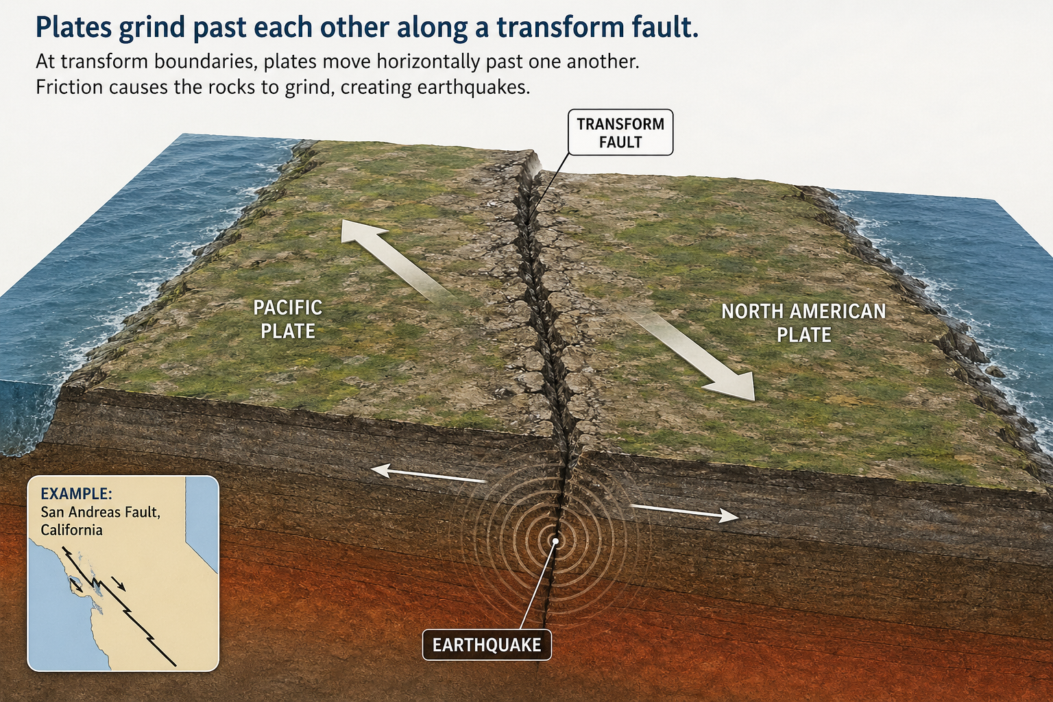 Transform fault diagram